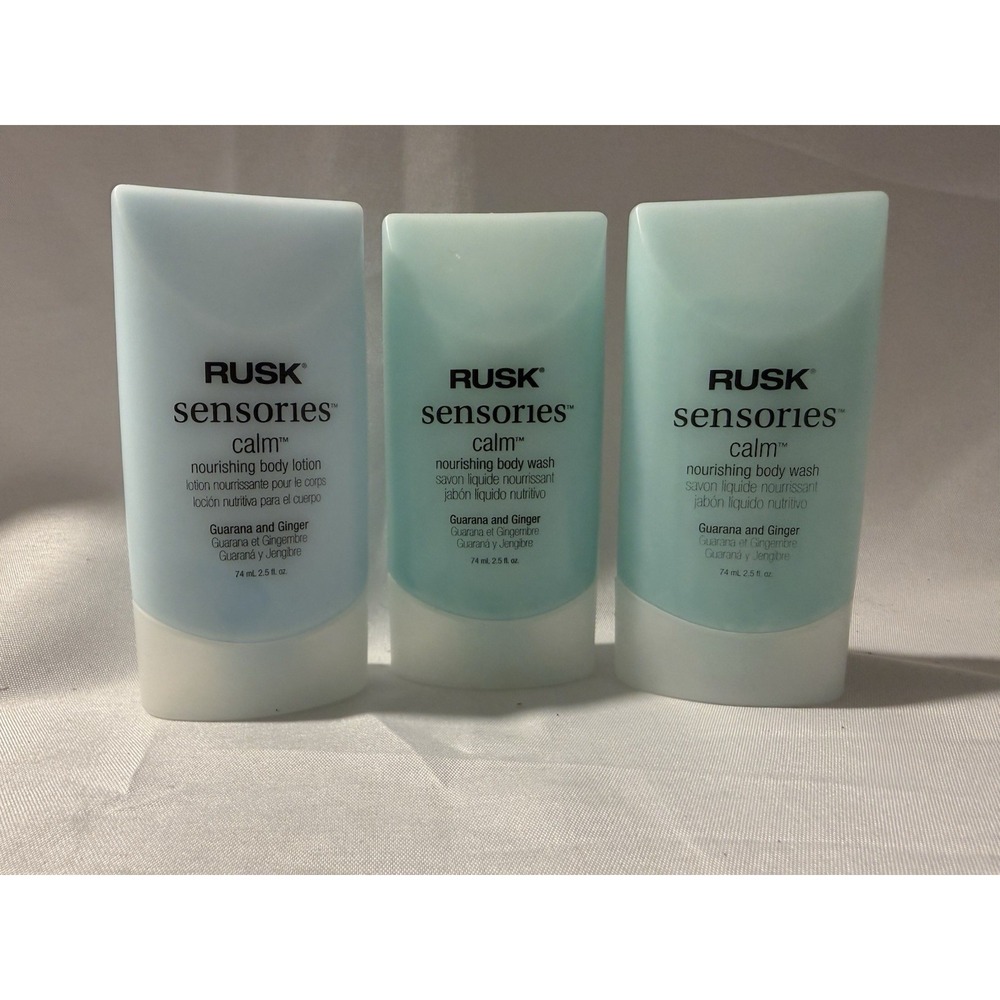 RUSK Sensories Calm Travel Set Lotion + Body Wash Guarana Ginger